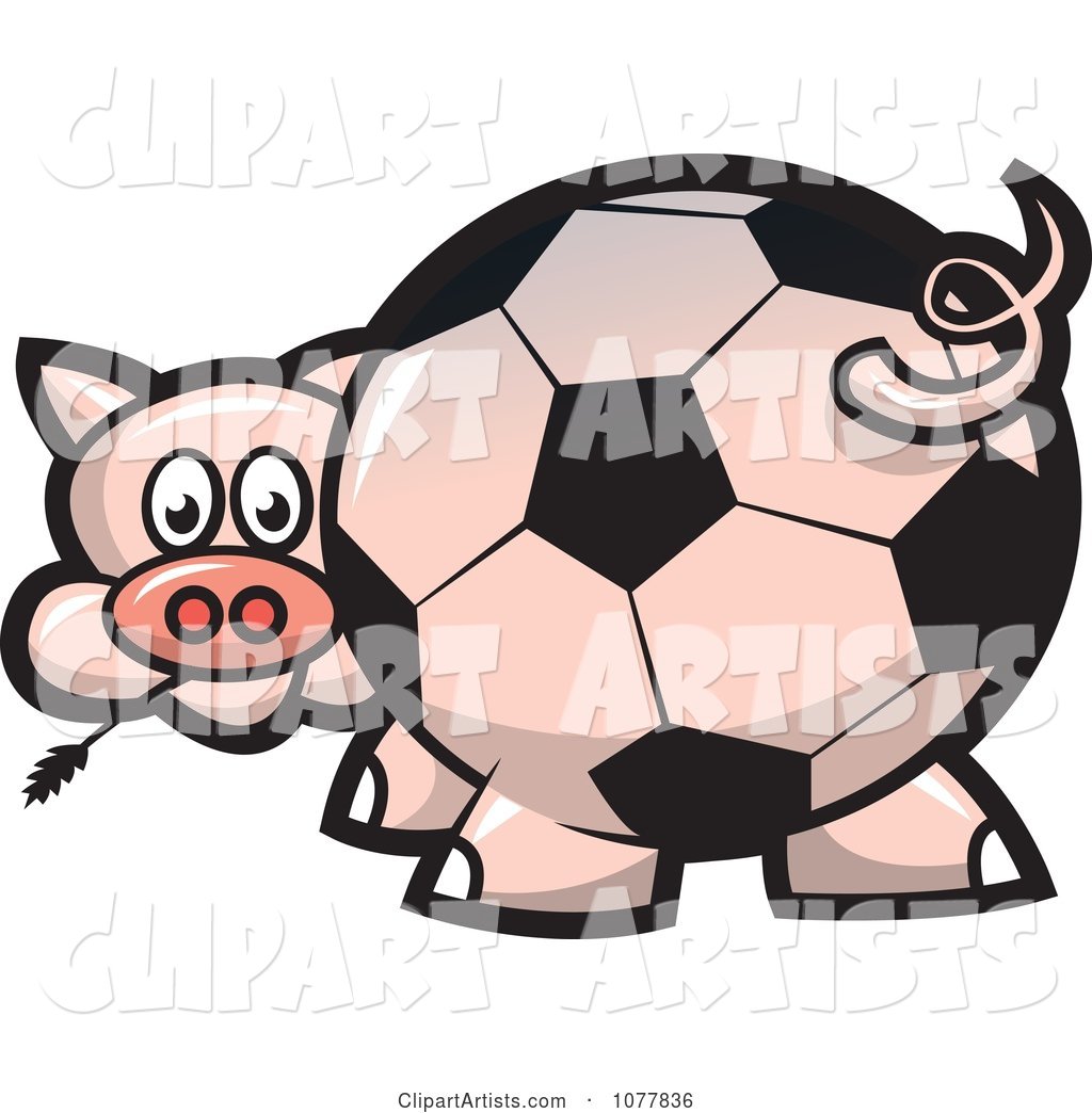 Soccer Ball Butt Pig