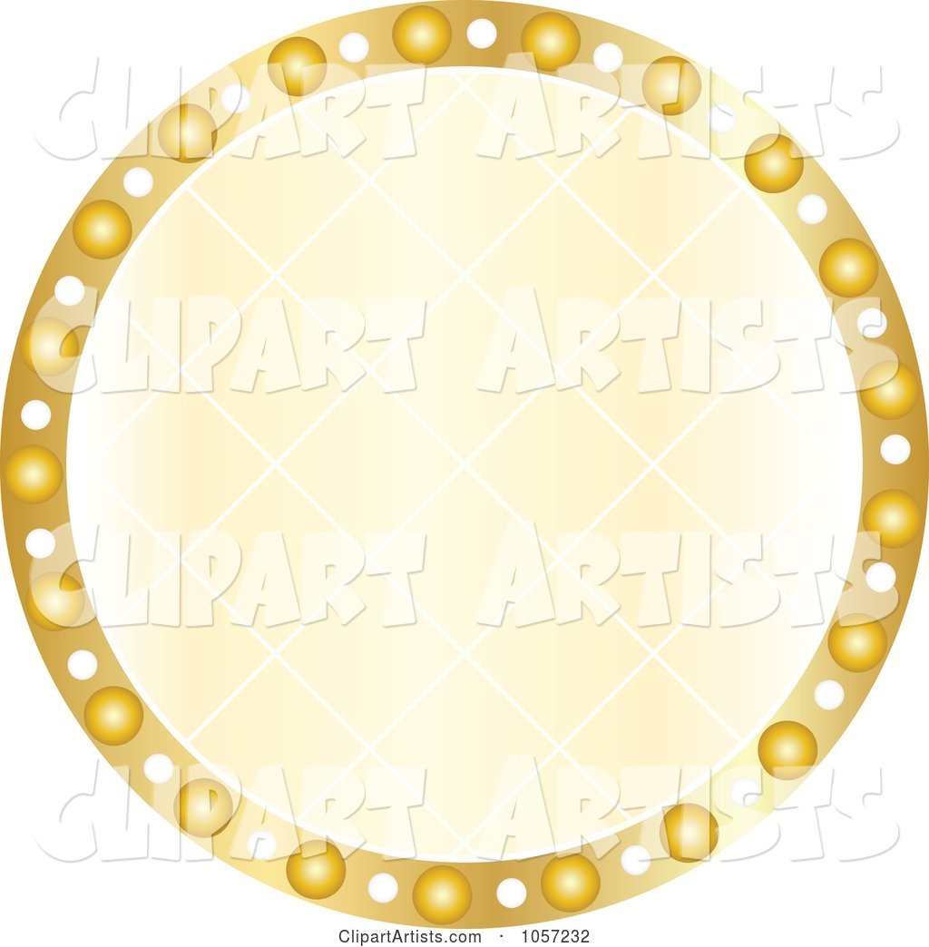 Sparkly Golden Circle