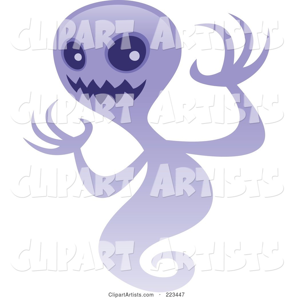 Spooky Purple Ghost