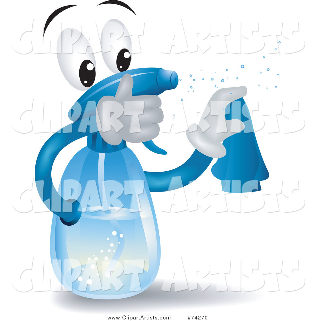 Spray Bottle Character Squirting
