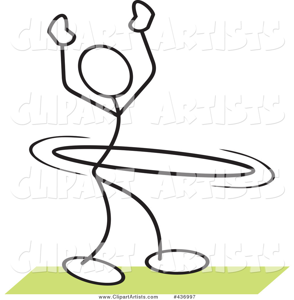 Stickler Stick Person Using a Hula Hoop - 3