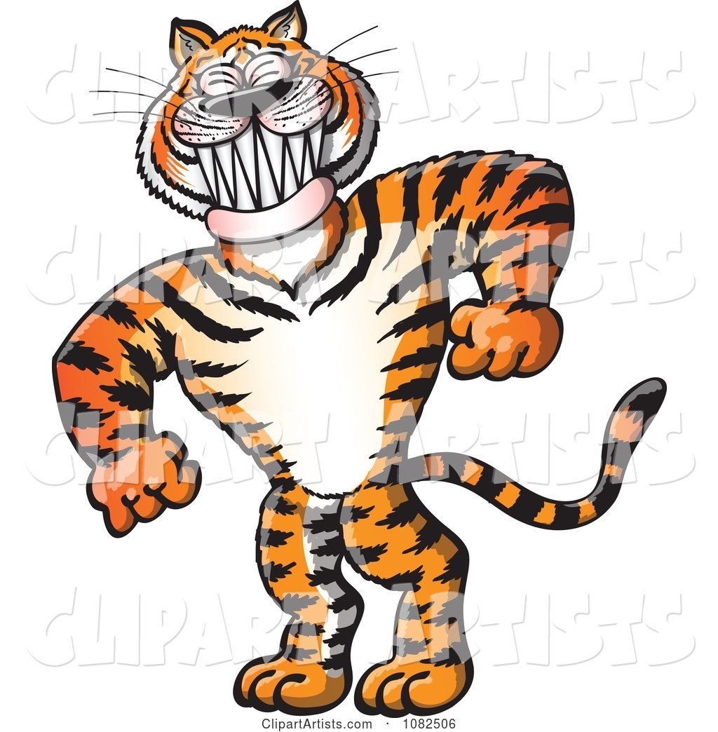 Strong Bully Tiger Grinning