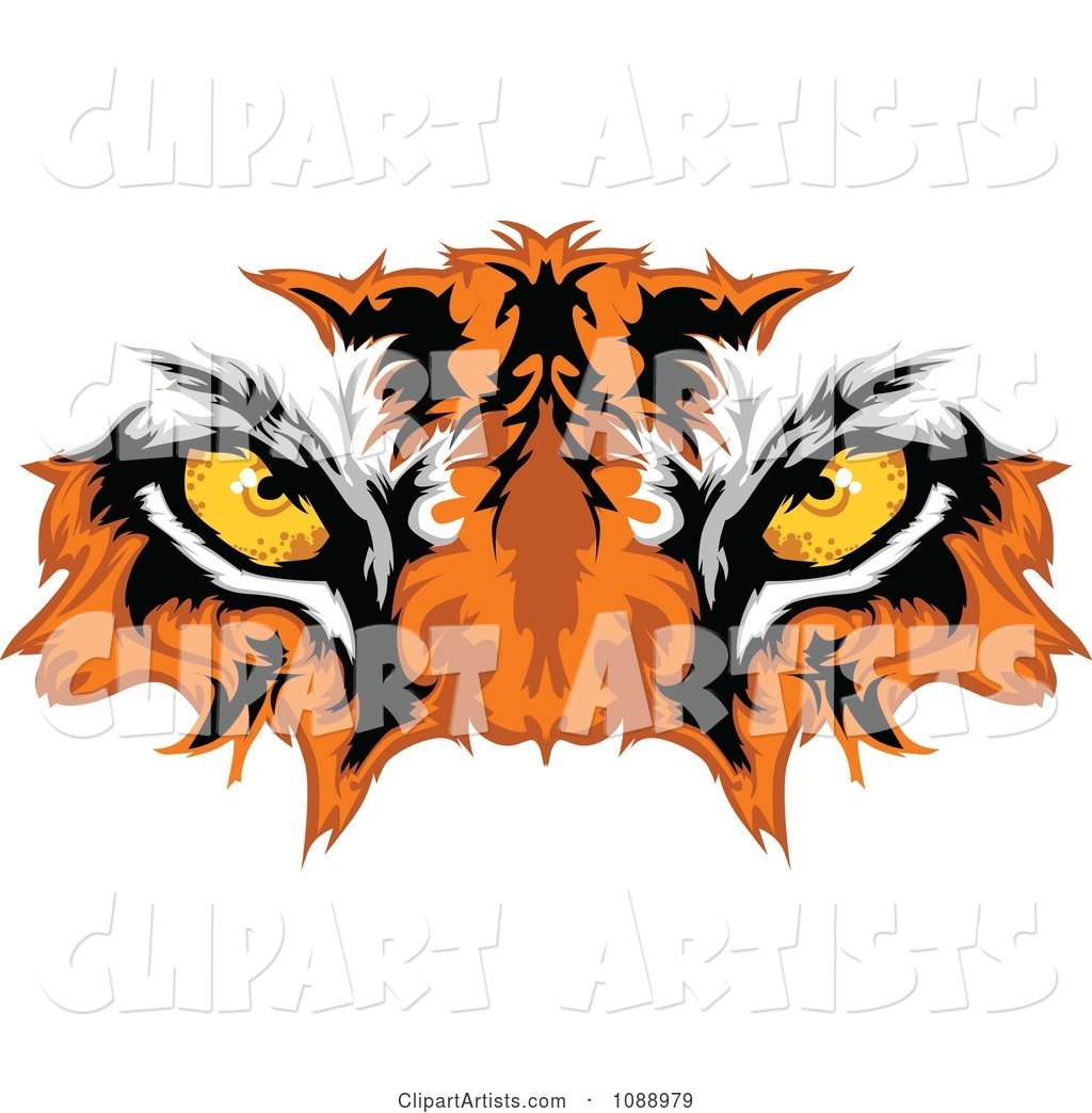 Tiger Mascot Eyes