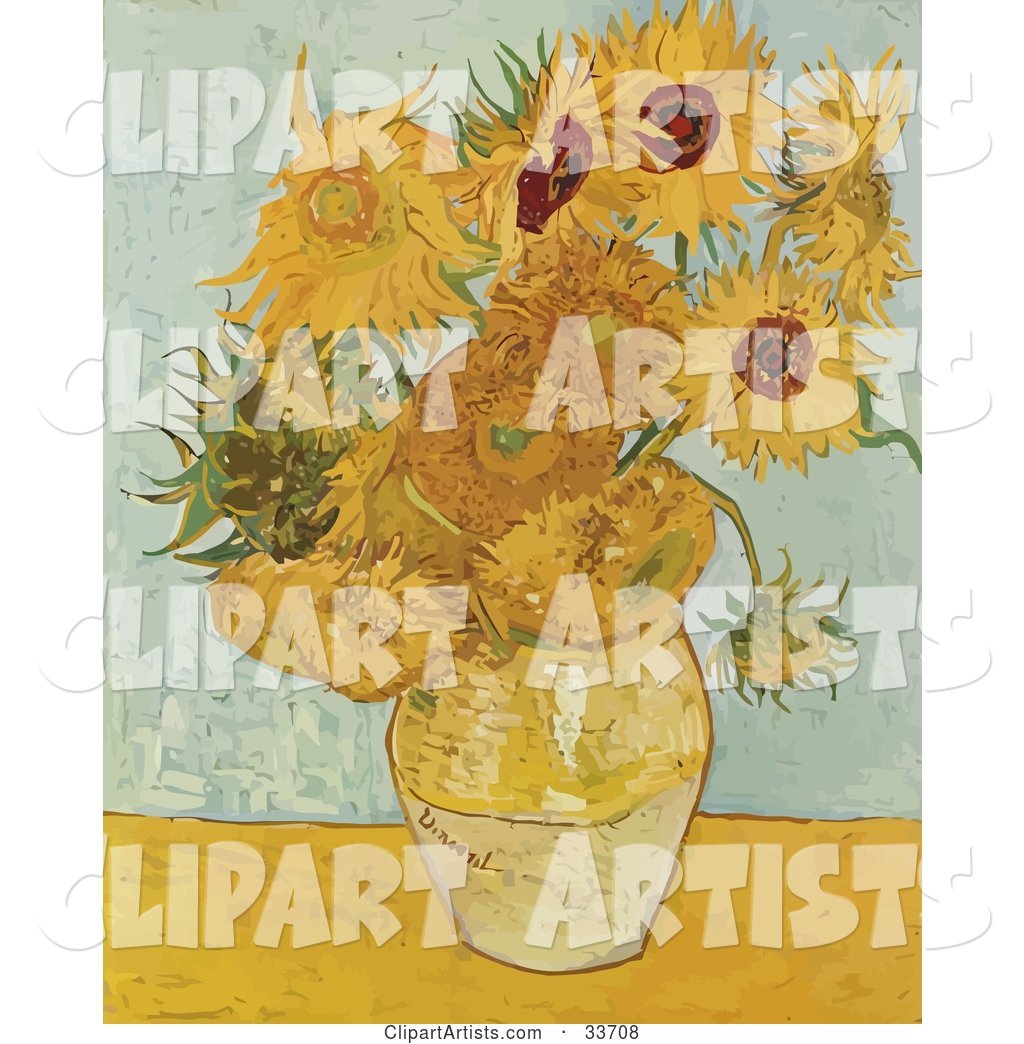 Vase Full of Sunflowers, Original by Vincent Van Gogh