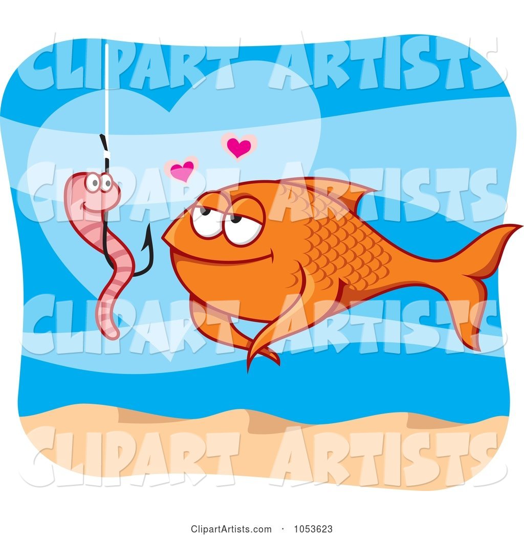 Worm on a Hook and Fish in Love