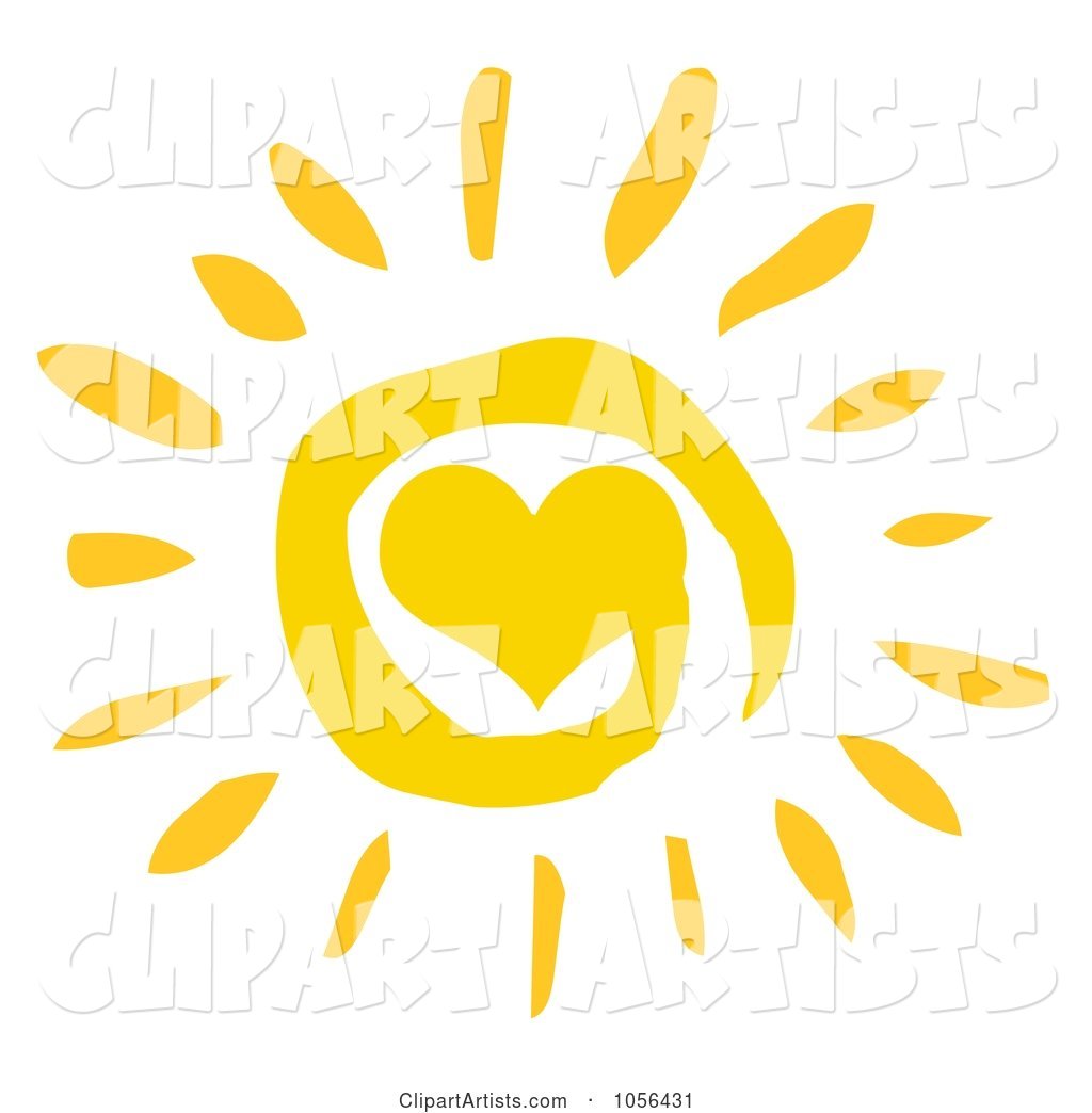 Yellow Spiral and Heart Sun