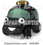 Black Taxi Cab Character Car - Version 1
