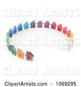 Colorful Homes in a Circle