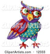 Decorative Owl Looking Right