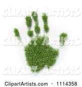 Grassy Hand Print