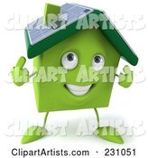 Green Clay Home with Solar Panels on the Roof - 2