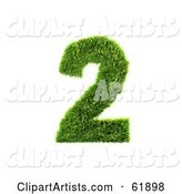 Green Grassy Number; 2