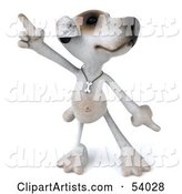 Jack Russell Terrier Pooch Character Dancing - Pose 1