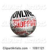 Online Shopping Word Globe
