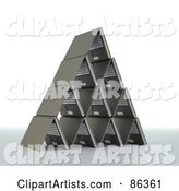Pyramid Shaped of Laptops