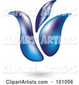 Blue Tulip Icon - 1