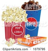Fountain Soda Box of Candy and Movie Popcorn