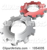 Red and Silver Gears Logo