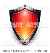 Steel and Red Security Shield
