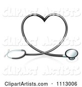 Stethoscope Forming a Heart