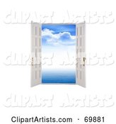Blue Sky Through Open Doors