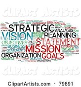 Collage of Words; Strategic Planning - Version 3