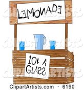 Funny Lemonade Stand Operated by Children