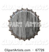 Metal Bottlecap on White