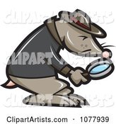 Mole Investigator Using a Magnifying Glass