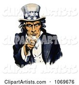 Navy War Recruiting Uncle Sam Pointing His Finger