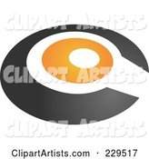 Abstract Black and Orange Logo Icon - 2