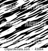Background of Varying Black Zebra Stripes