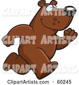 Bear Character on the Run
