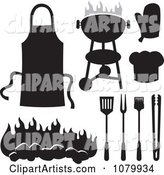 Black and White BBQ Items
