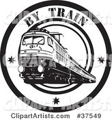 Black and White by Train Delivery Seal