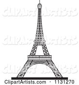 Black and White Eiffel Tower 1