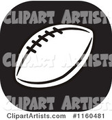 Black and White Football Icon