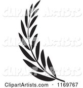 Black and White Olive Branch