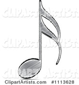 Black Scribble Music Note