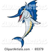Blue Marlin Fish Leaping