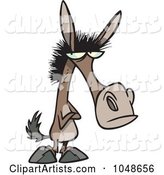 Cartoon Stubborn Mule
