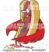 Cartoon Super Hot Dog