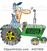 Cartoon Tractor Driver