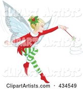 Christmas Fairy Whirling Her Magic Wand