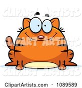 Chubby Smiling Orange Tabby Cat