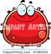 Clipart Smiling Red Blood Cell- Royalty Free Illustration