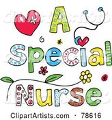 Colorful Letters Spelling a Special Nurse