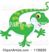 Cute GreenBaby Gecko