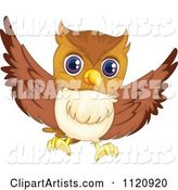 Cute Owl Flying 4