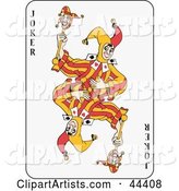 Dancing Double Joker Playing Card